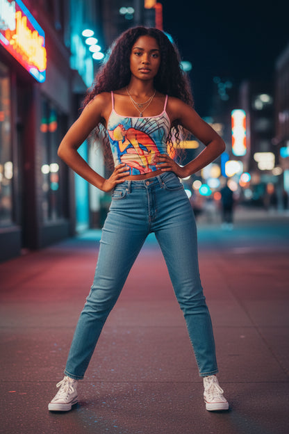 Pins and Needles All-Over Print Women's Spaghetti Strap Tank Top