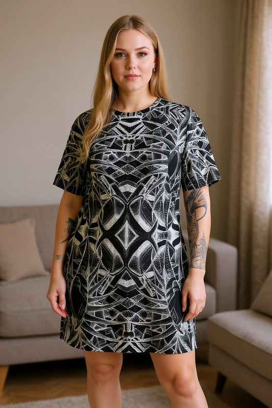 Sketch Inverted T-shirt dress