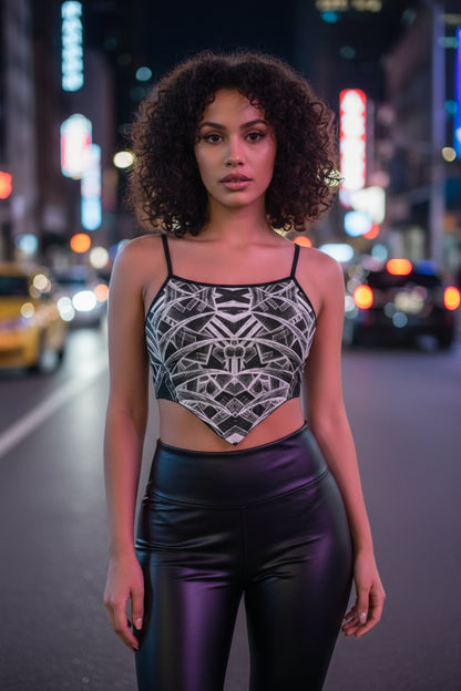 Sketch Inverted All-Over Print Women's Cami Tube Top