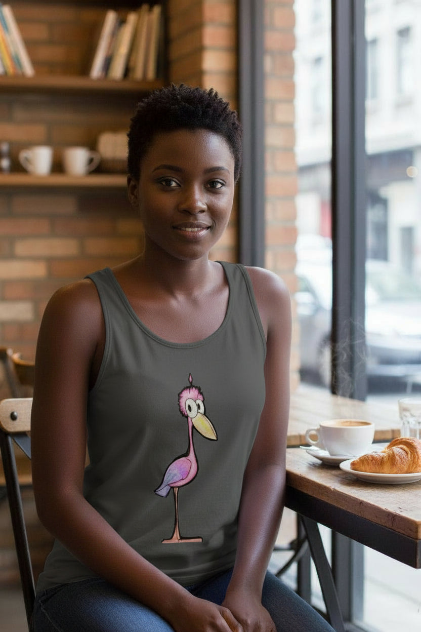 Pop's Critters Meep Women's Comfortable and Breathable Sports Tank Top For The USA|180GSM Front DTF