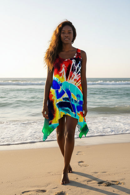 Pins and Needles Inverted All-over print Women's Sleeveless Tank Dress