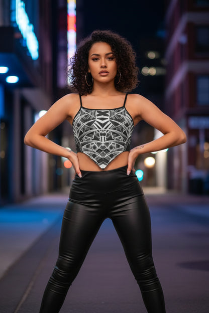 Sketch Inverted All-Over Print Women's Cami Tube Top