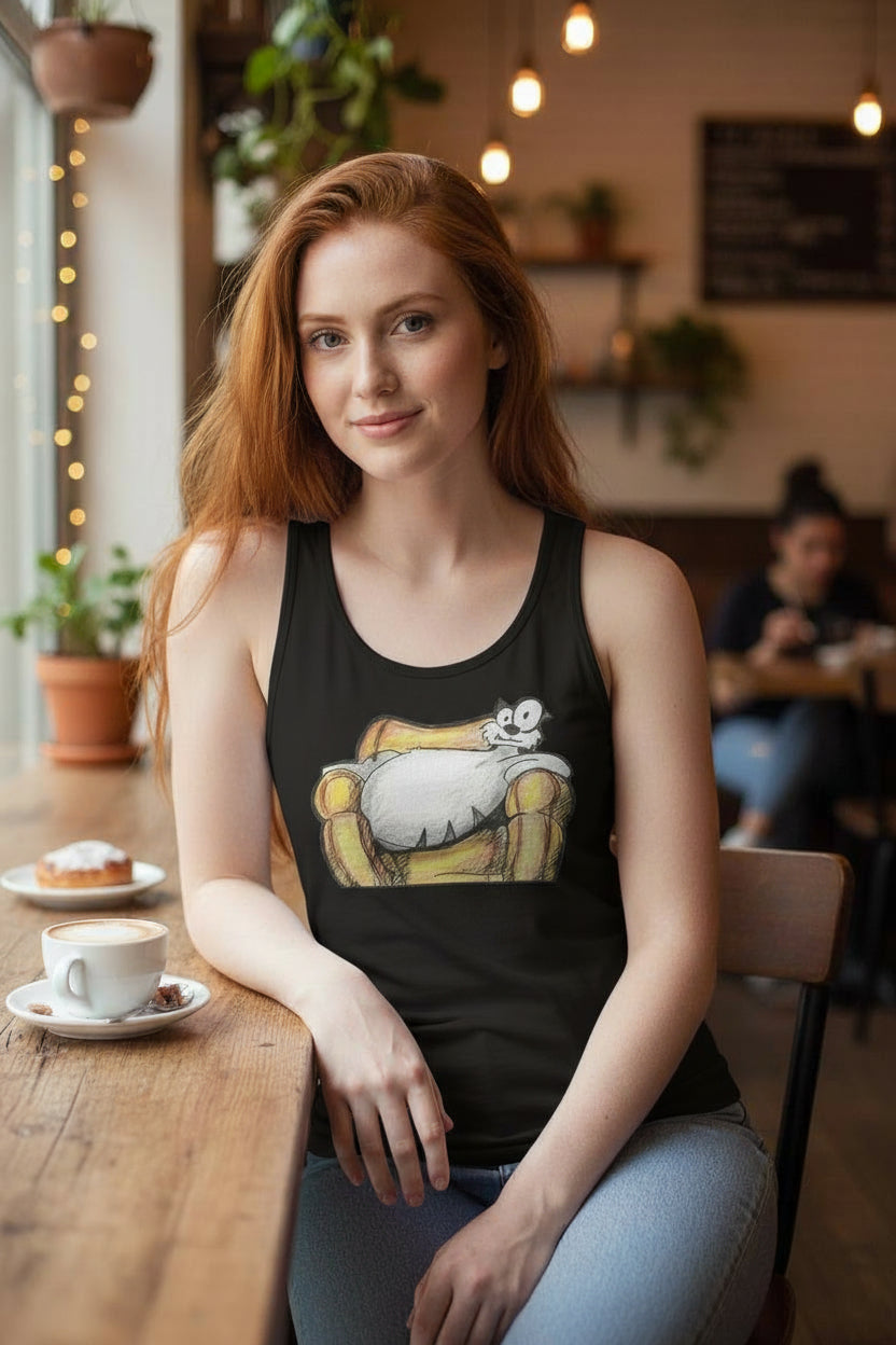 Pop's Critters, Berta, Women's Comfortable and Breathable Sports Tank Top For The USA|180GSM Front DTF