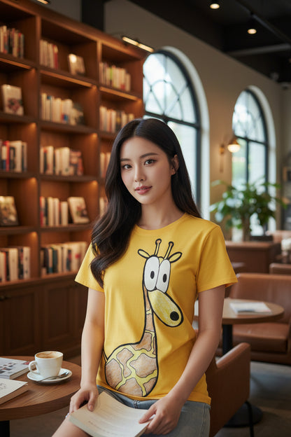 Pop's Critters Phil All-Over Print Women's Round Neck T-Shirt | 190GSM Cotton