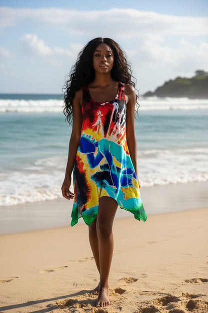 Pins and Needles Inverted All-over print Women's Sleeveless Tank Dress