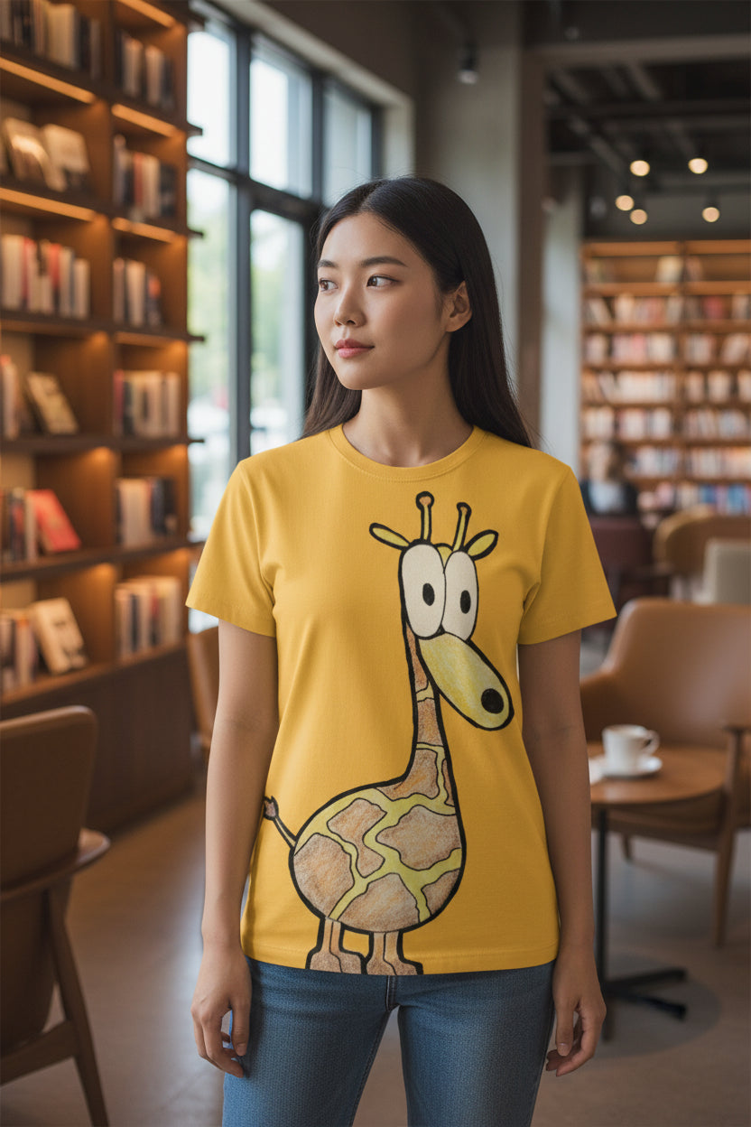 Pop's Critters Phil All-Over Print Women's Round Neck T-Shirt | 190GSM Cotton