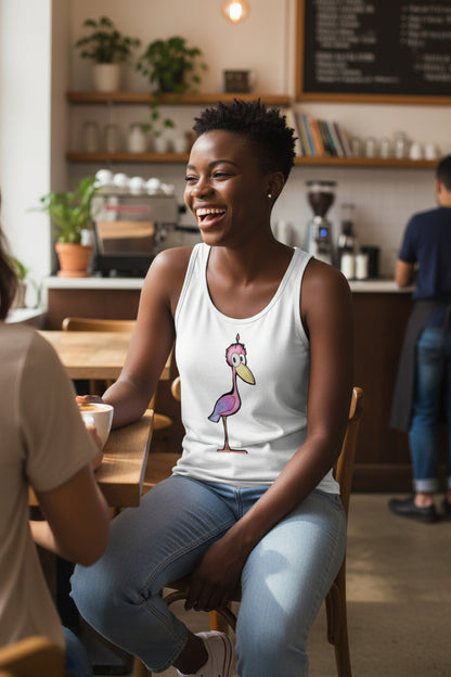 Pop's Critters Meep Women's Comfortable and Breathable Sports Tank Top For The USA|180GSM Front DTF