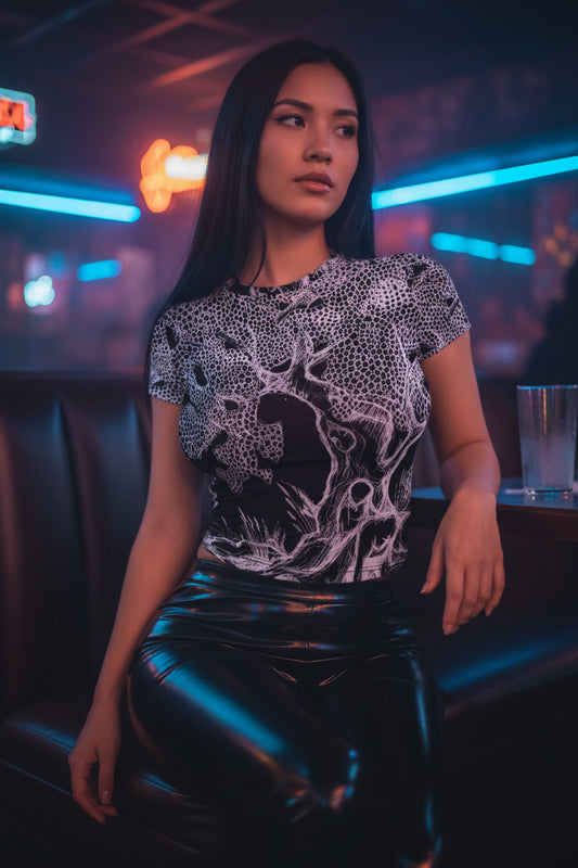 The Fallen Tree All-Over Print Women's Slim-Fit T-shirt