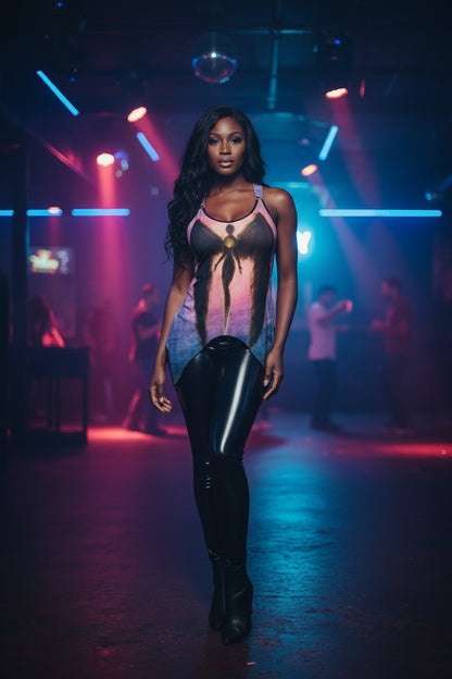 Lost Heart Women's Racing Tank Top With Irregular Hem