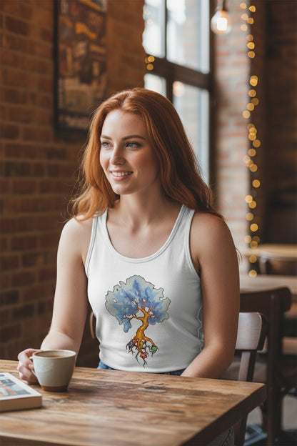 Women's Comfortable and Breathable Sports Tank Top For The USA|180GSM Front DTF