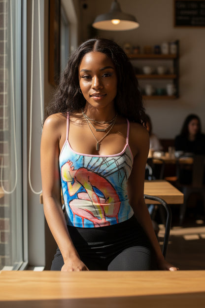 Pins and Needles All-Over Print Women's Spaghetti Strap Tank Top