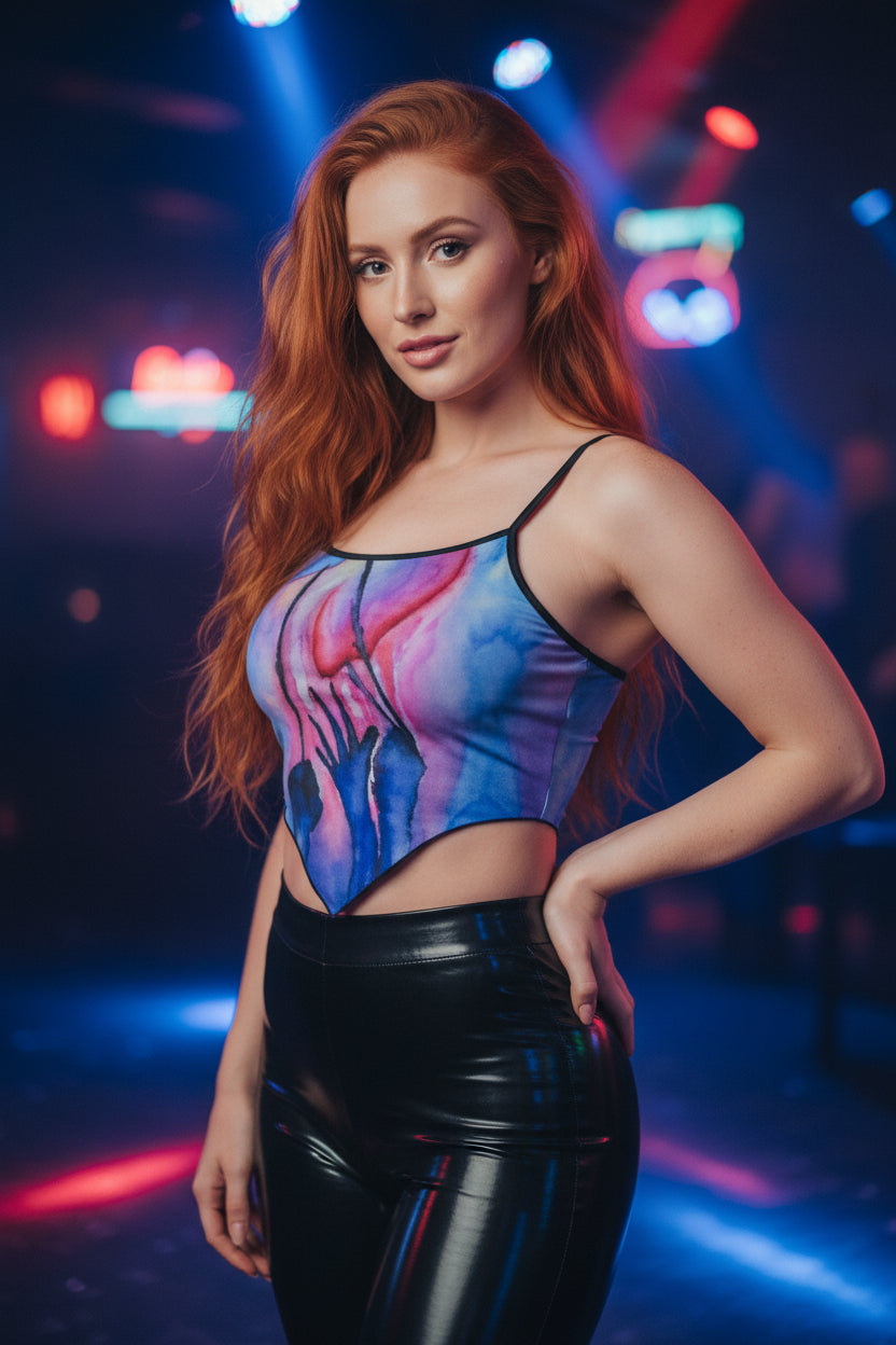 Heart Strings All-Over Print Women's Cami Tube Top