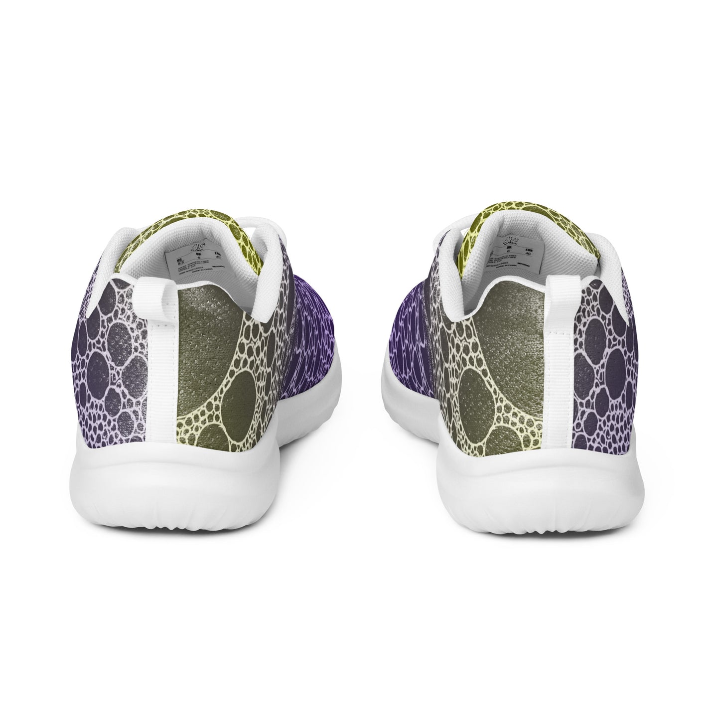 Lost In Circles Purple and Gold Women’s athletic shoes