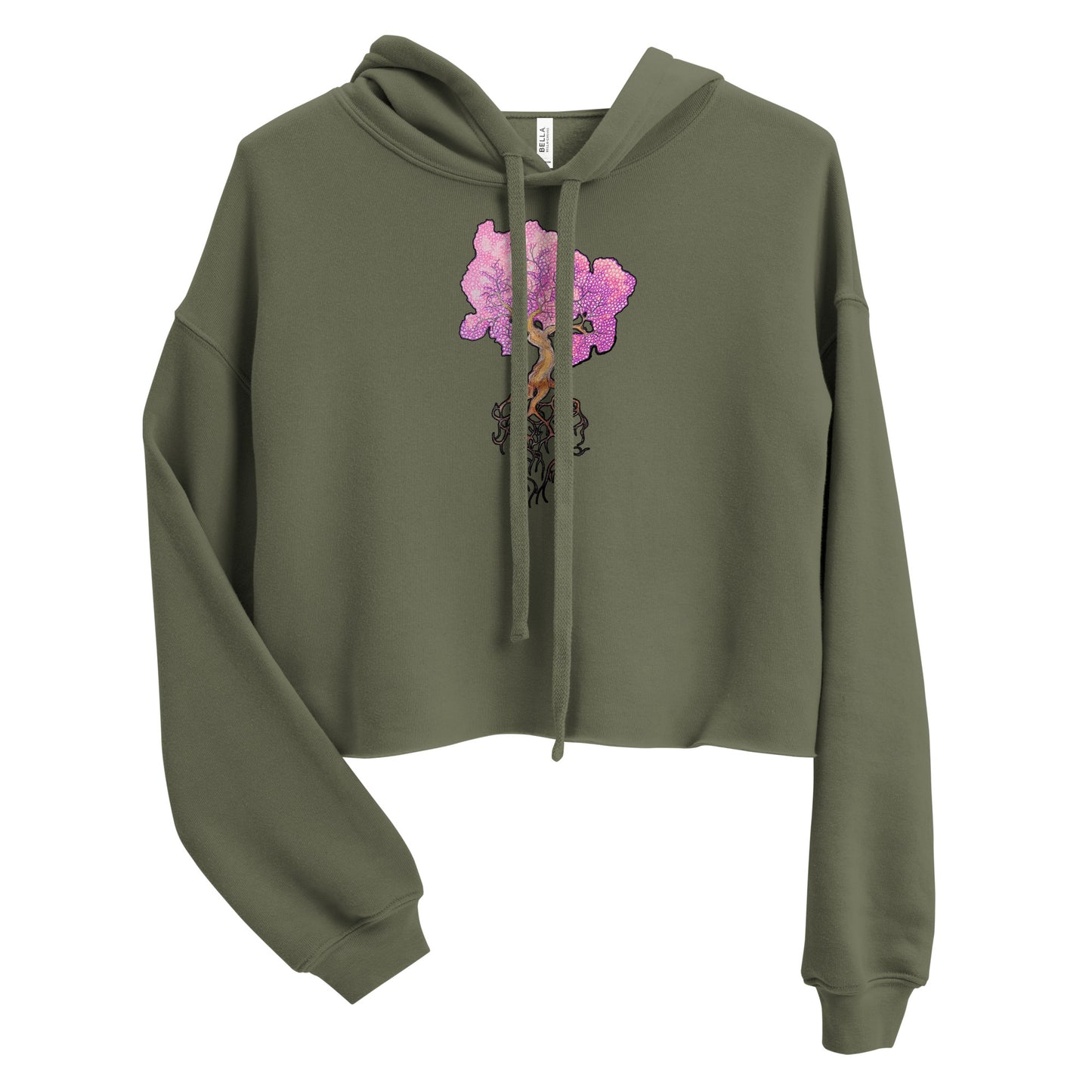 Cherry Blossom Crop Hoodie