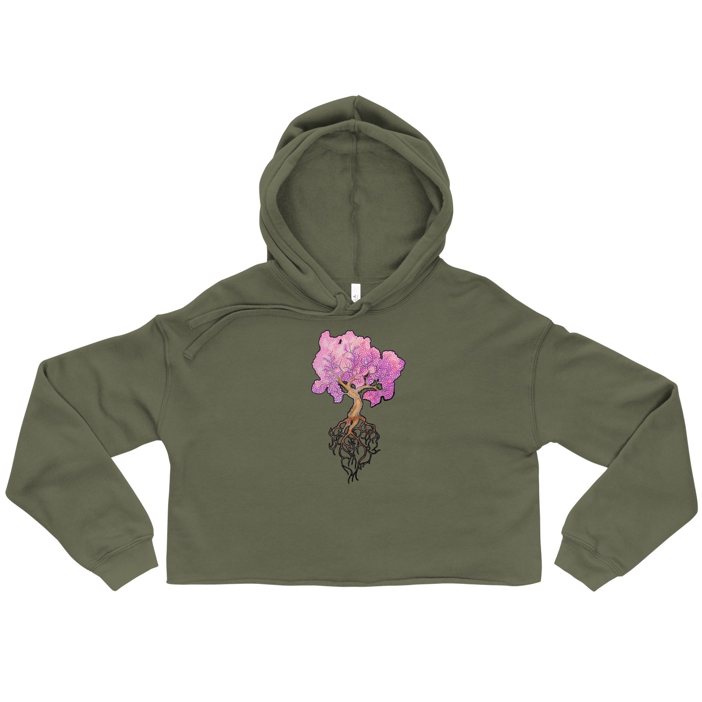 Cherry Blossom Crop Hoodie