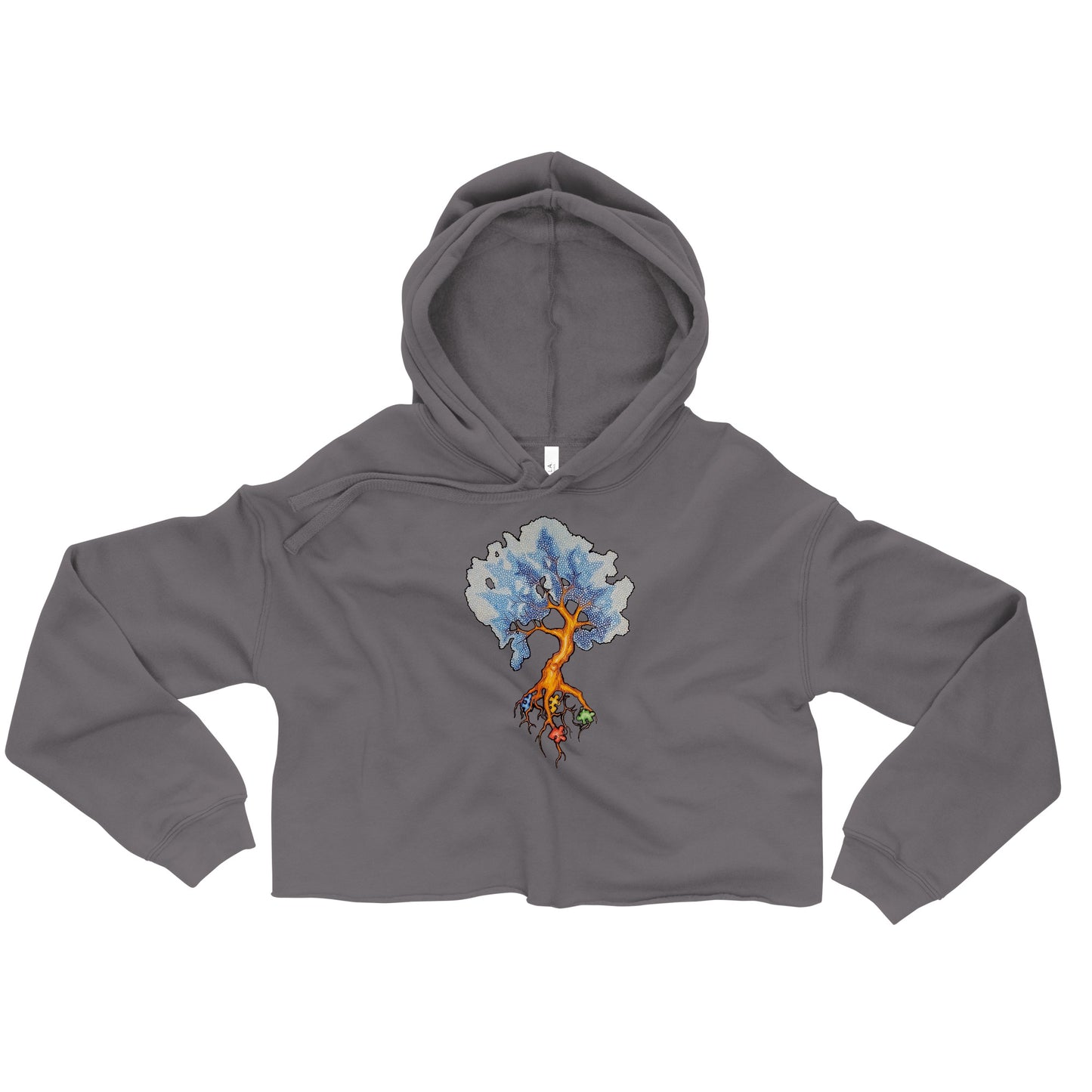 Autism Tree Crop Hoodie