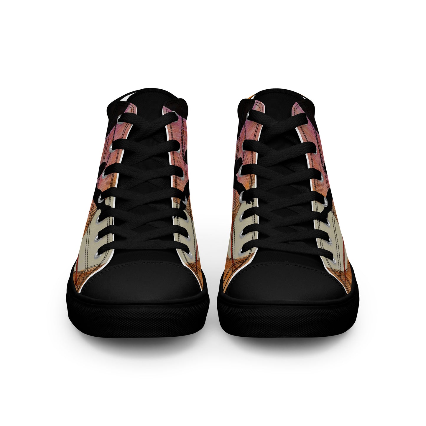 Through the Heart Women’s high top canvas shoes