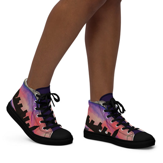 City Nights Women’s high top canvas shoes