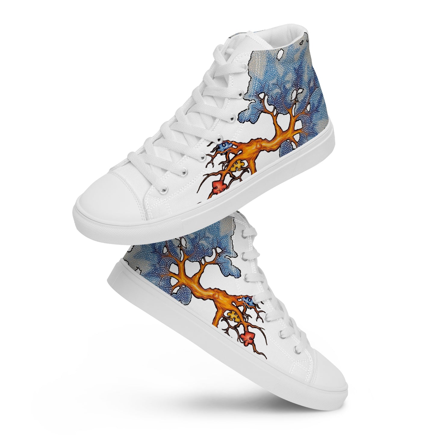 Autism Tree Women’s high top canvas shoes