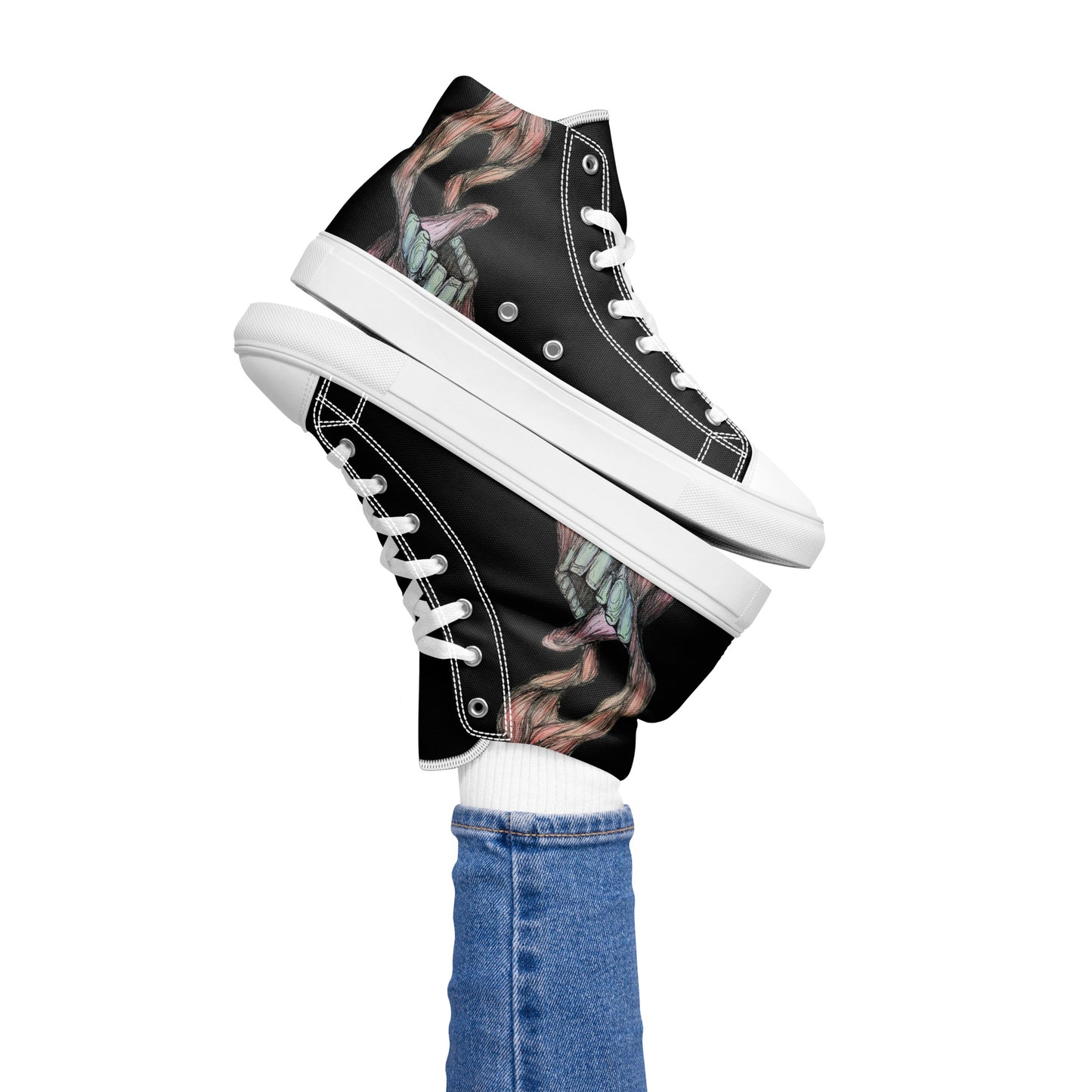 Scream Women’s high top canvas shoes