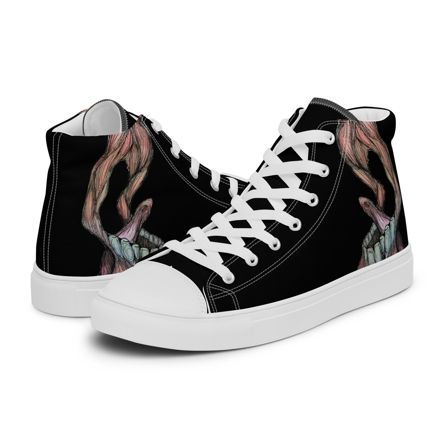 Scream Women’s high top canvas shoes