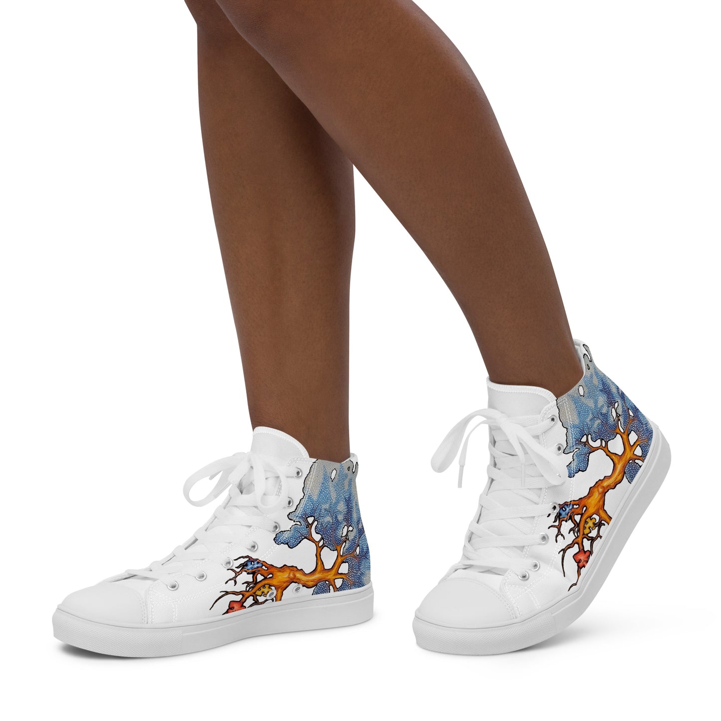 Autism Tree Women’s high top canvas shoes