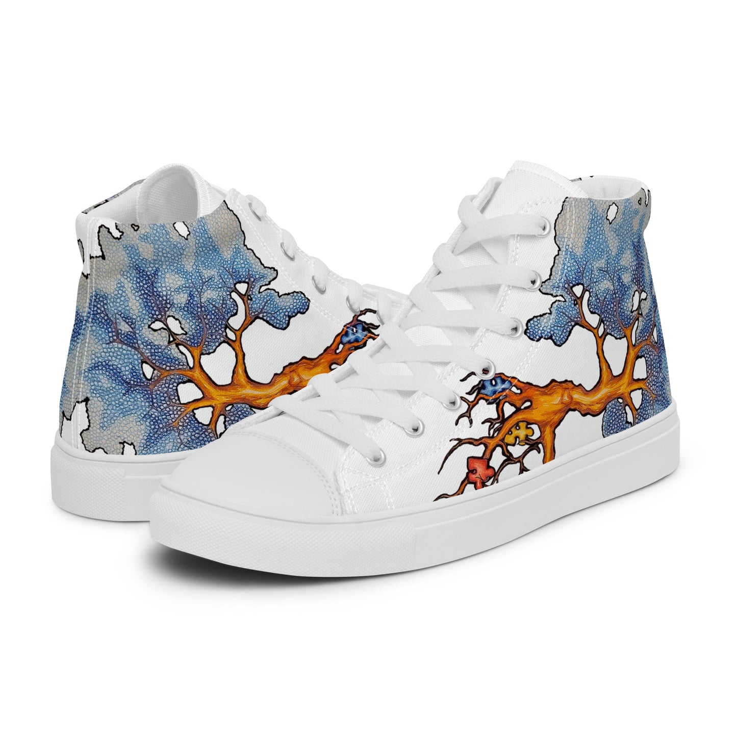 Autism Tree Women’s high top canvas shoes