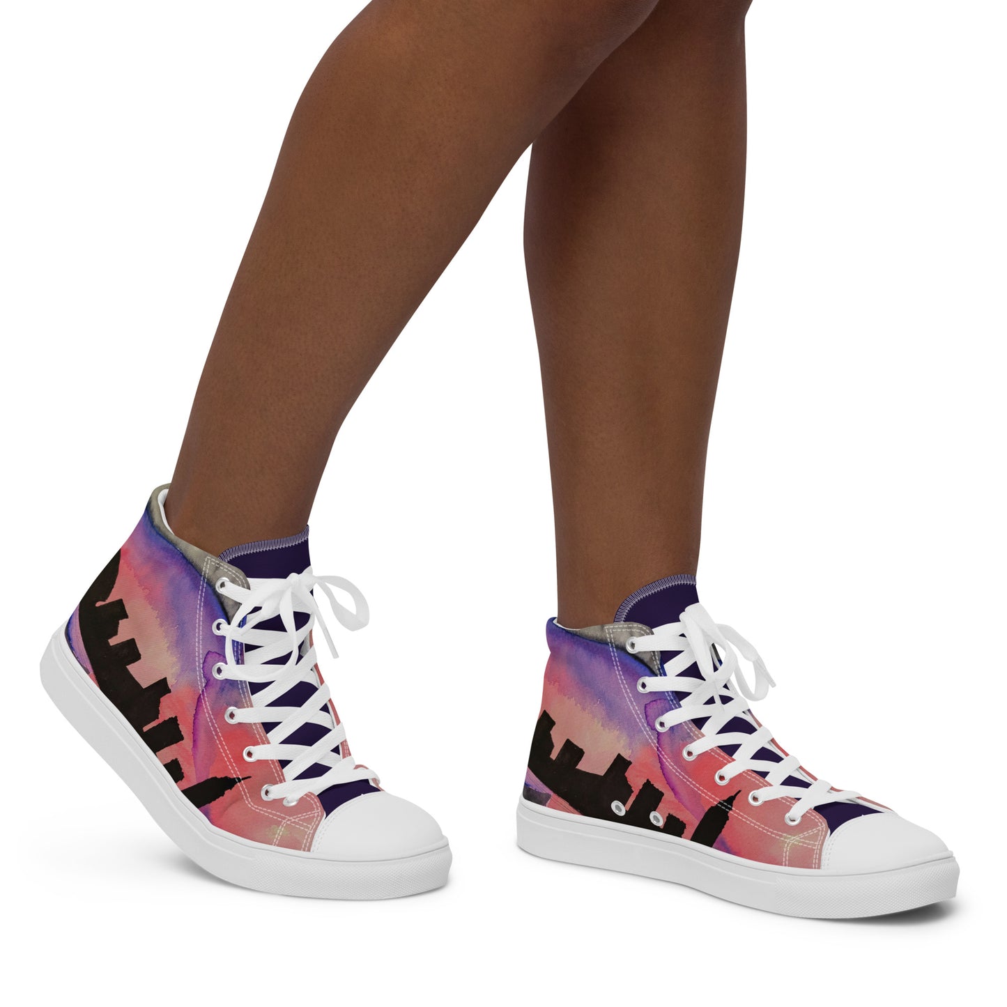 City Nights Women’s high top canvas shoes