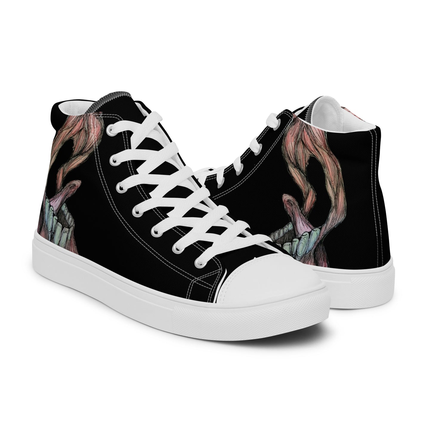 Scream Women’s high top canvas shoes