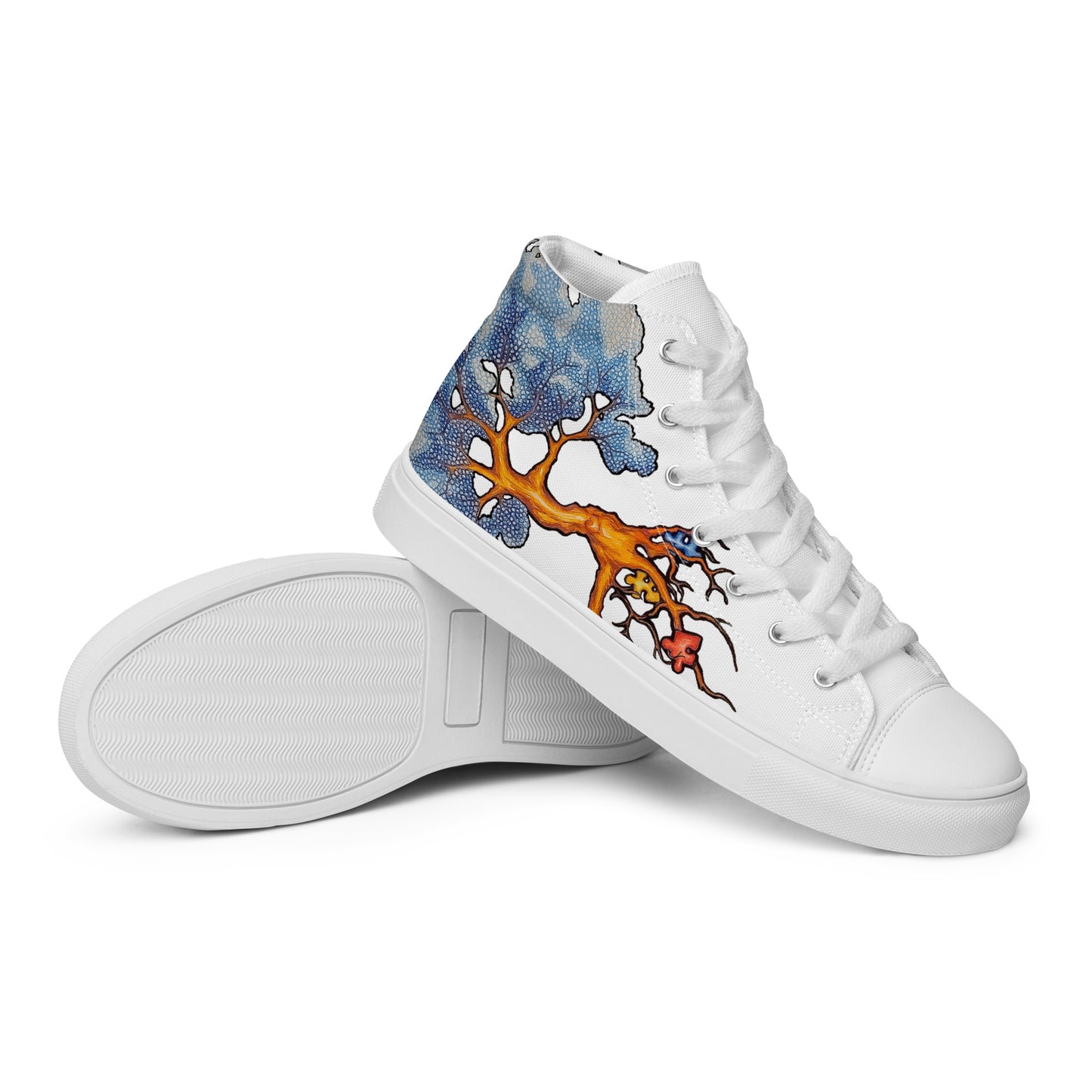 Autism Tree Women’s high top canvas shoes