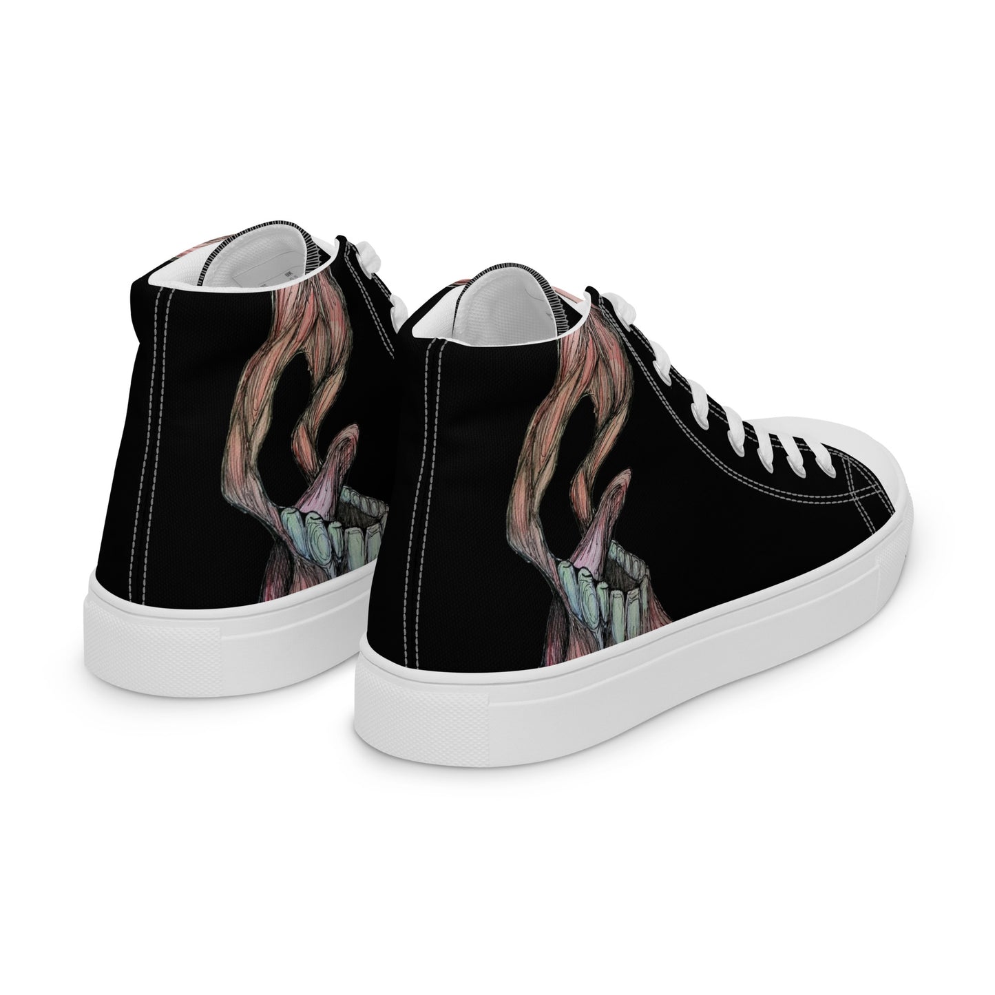 Scream Women’s high top canvas shoes