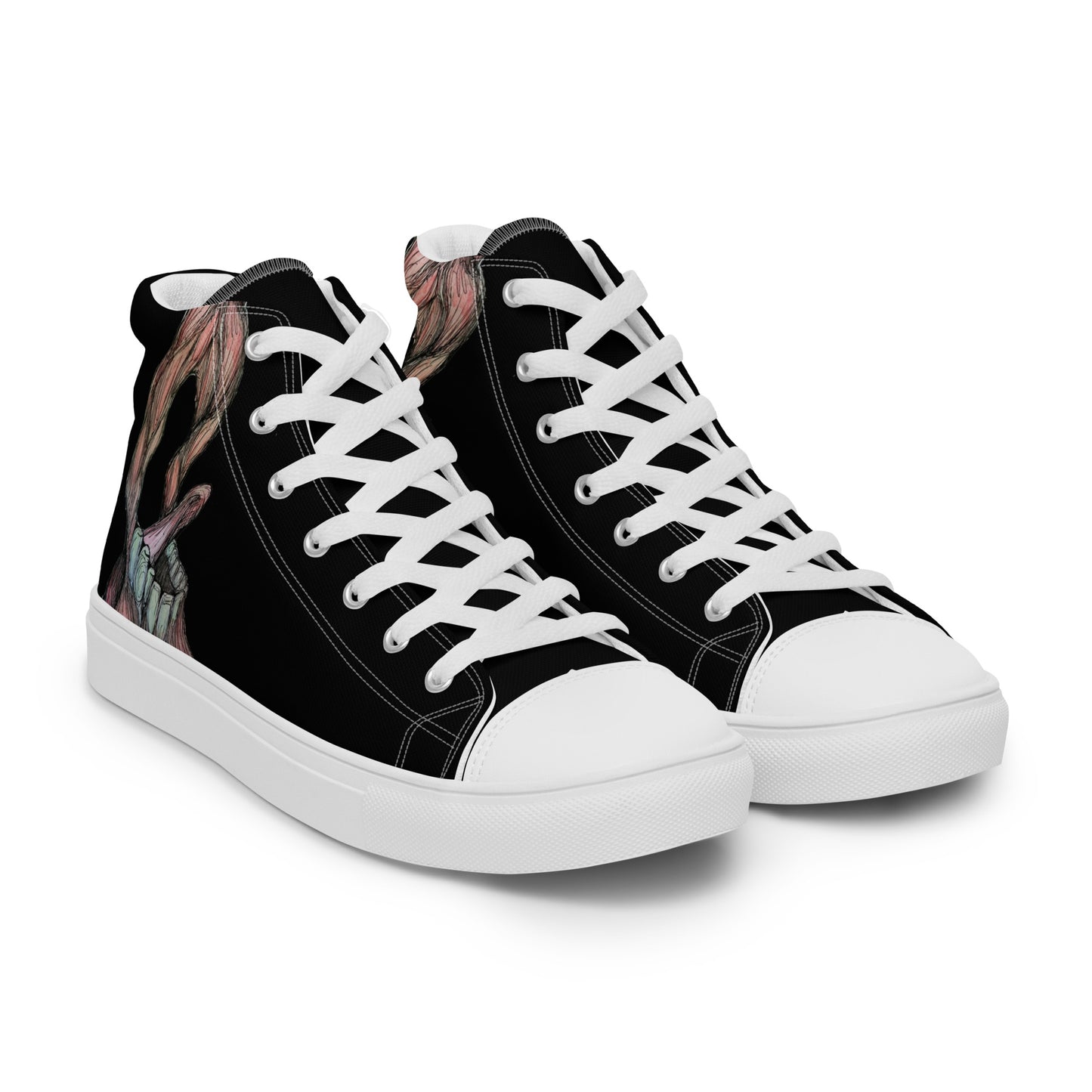 Scream Women’s high top canvas shoes