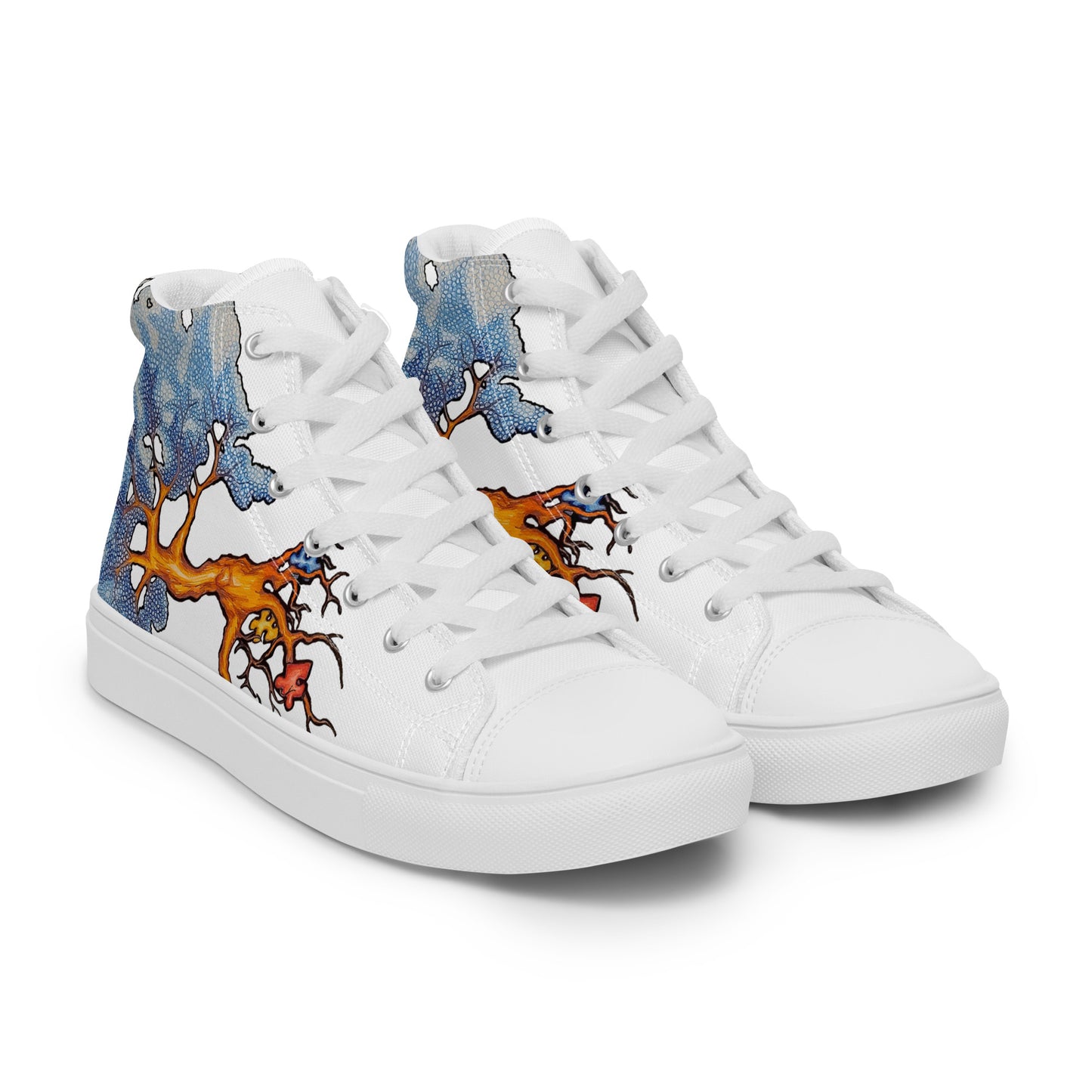 Autism Tree Women’s high top canvas shoes