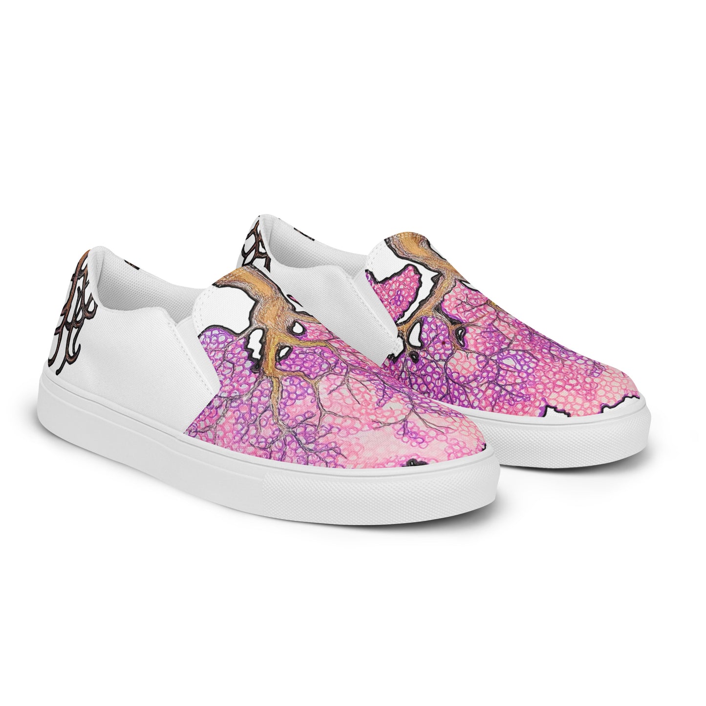 Cherry Blossom Women’s slip-on canvas shoes