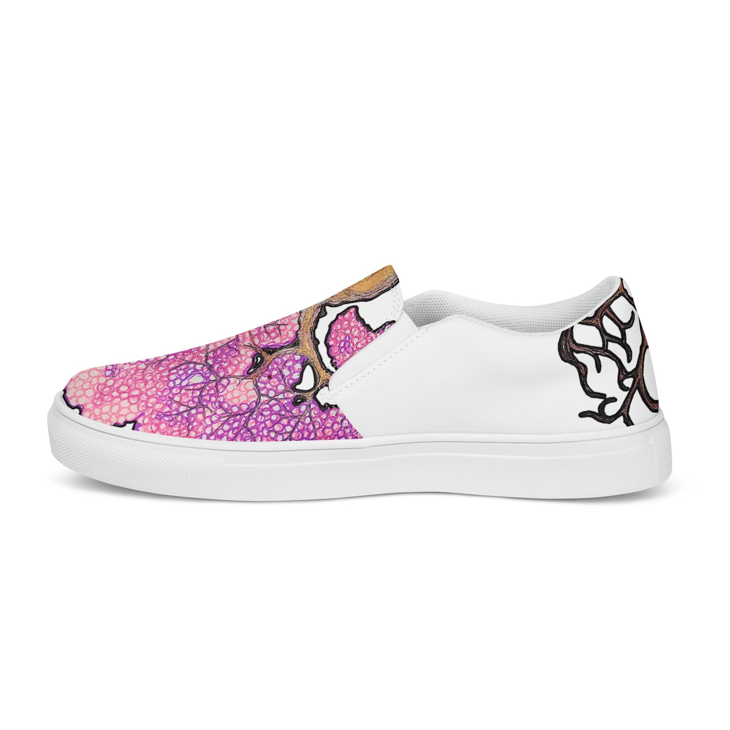 Cherry Blossom Women’s slip-on canvas shoes