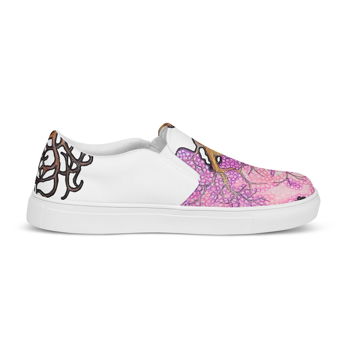 Cherry Blossom Women’s slip-on canvas shoes